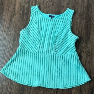 Women's Turquoise Sleeveless Blouse